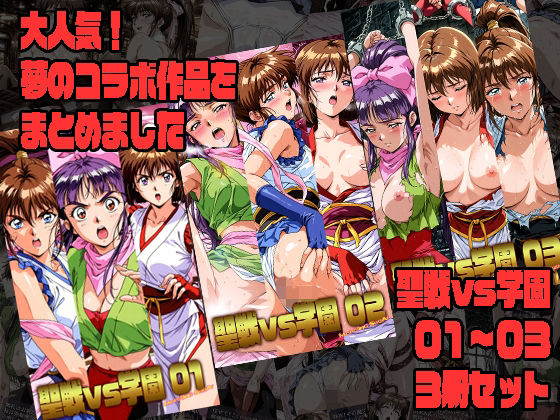 聖戦vs学園 01〜03 3冊セット hitomi